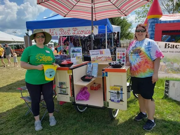 Staff members at the Sweet Corn Festival